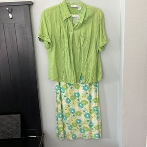 Women's 2-Piece Dressbarn Maxi Dress